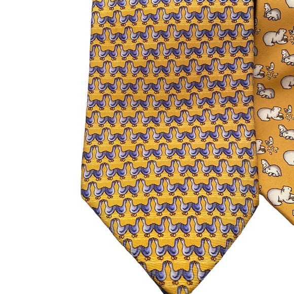 Beaufort Tie Rack Set Of Yellow Ties - Picture 3 of 11